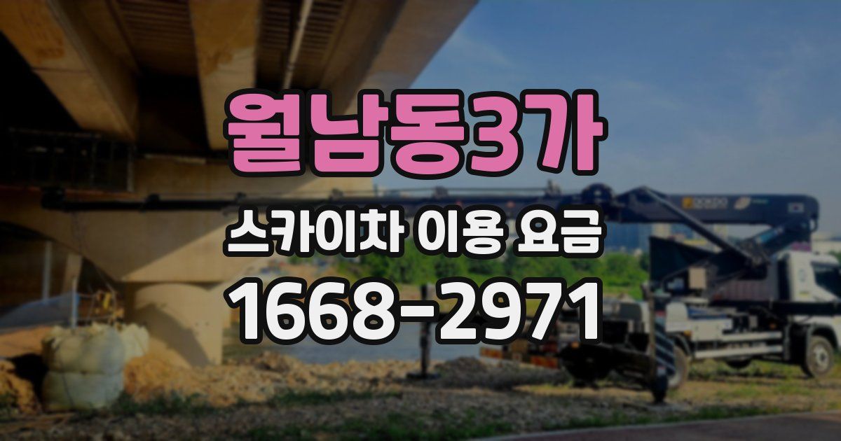 월남동3가 스카이차 이용 요금
