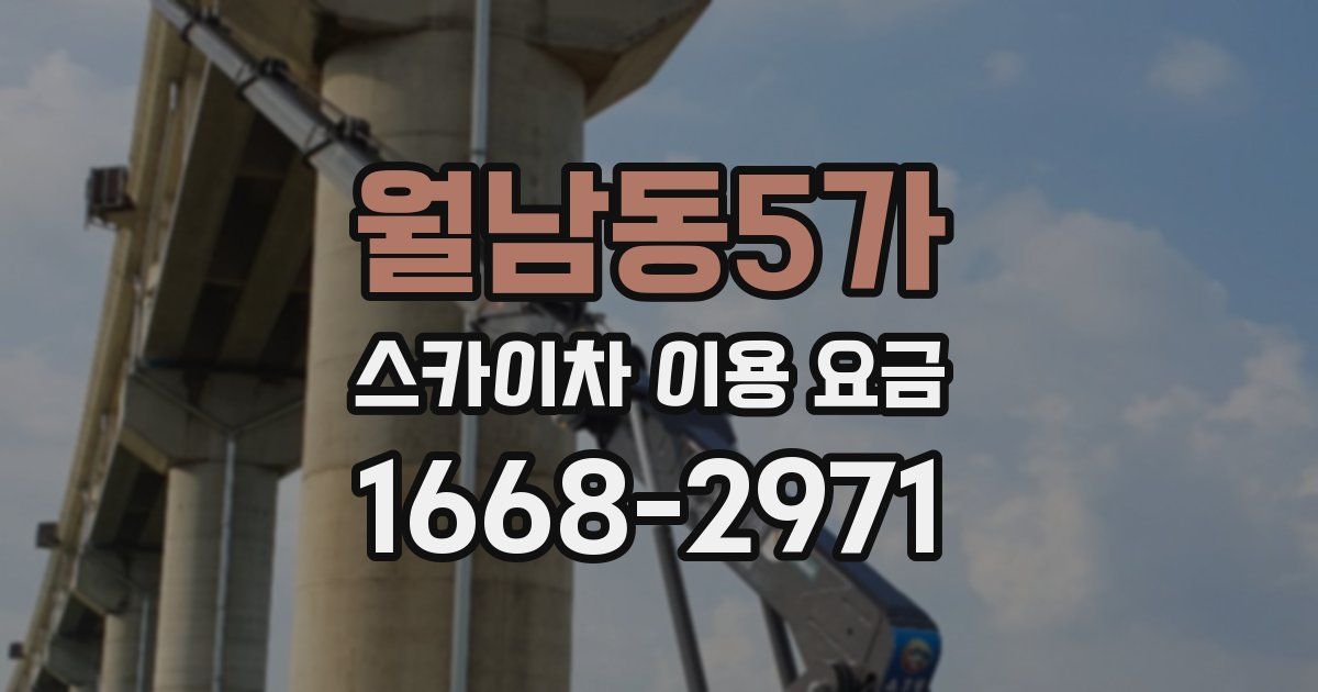 월남동5가 스카이차 이용 요금