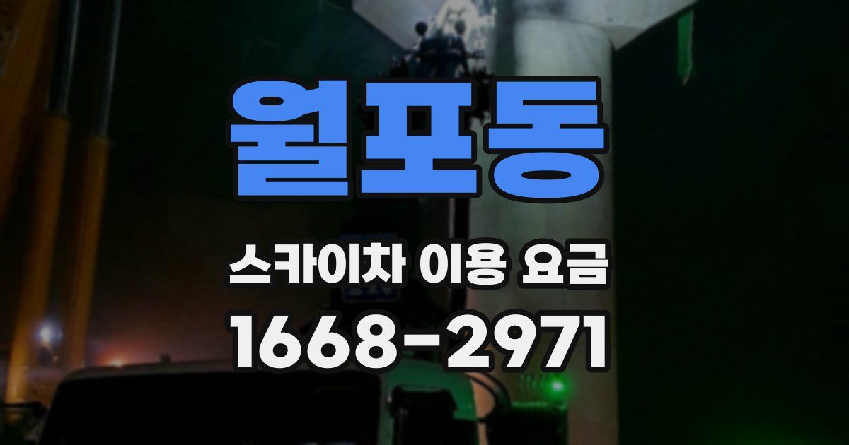 월포동 스카이차 이용 요금