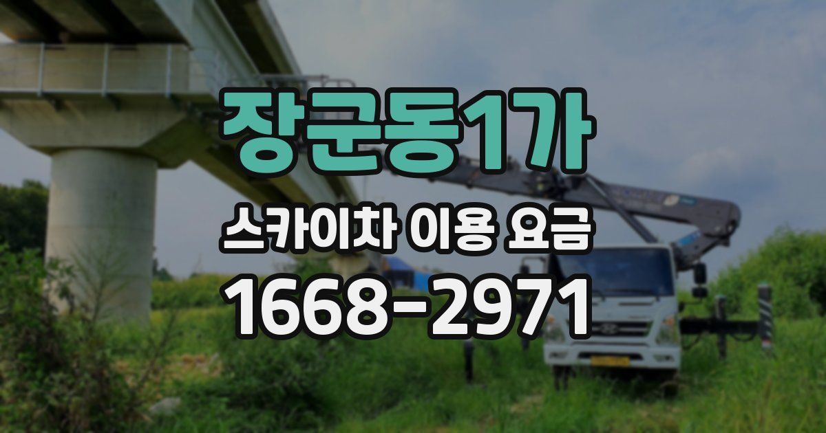 장군동1가 스카이차 이용 요금