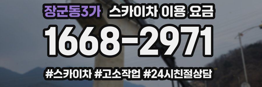 장군동3가 스카이차 이용 요금