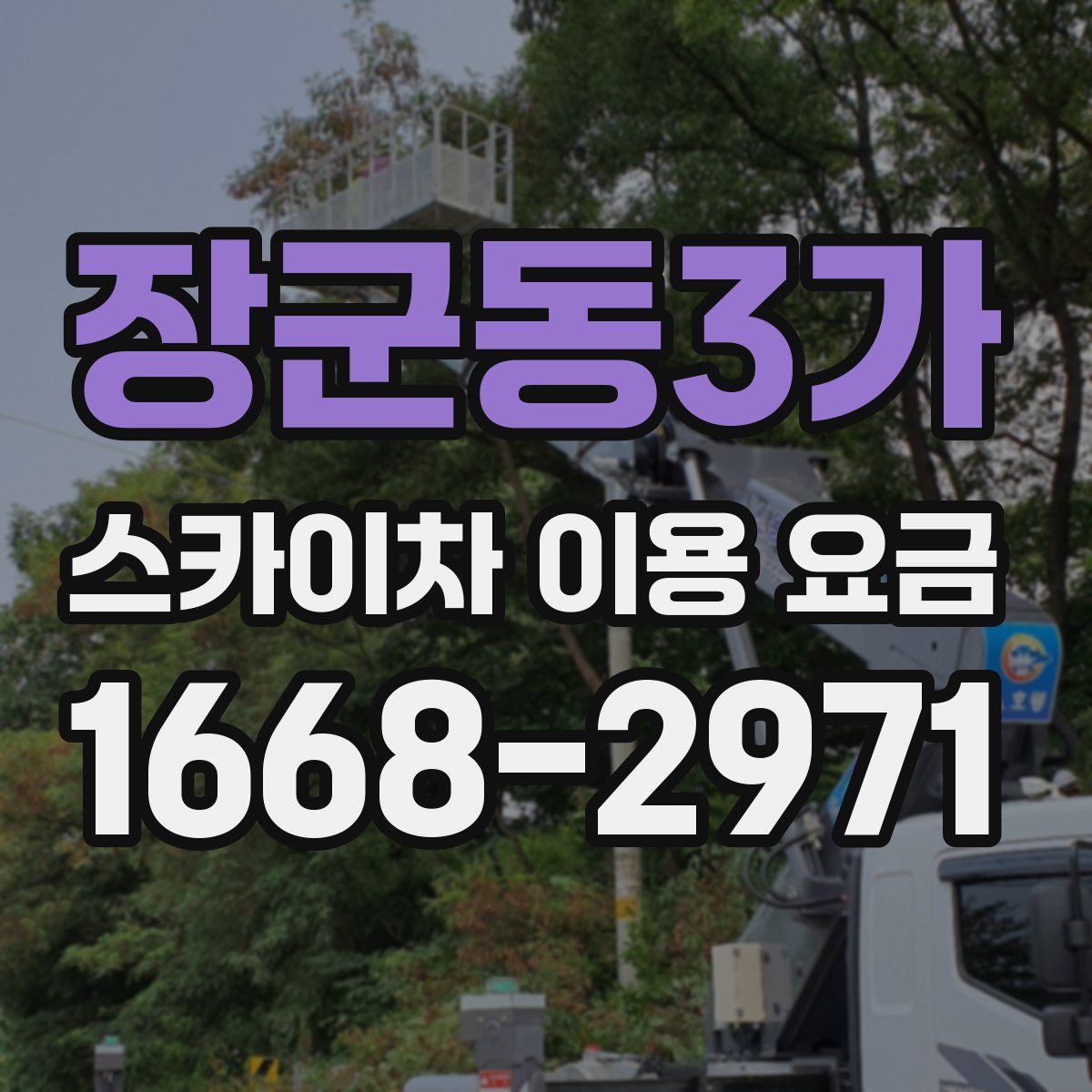 장군동3가 스카이차 이용 요금