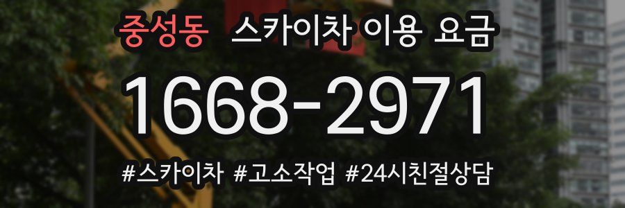 중성동 스카이차 이용 요금