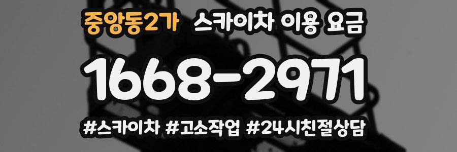 중앙동2가 스카이차 이용 요금