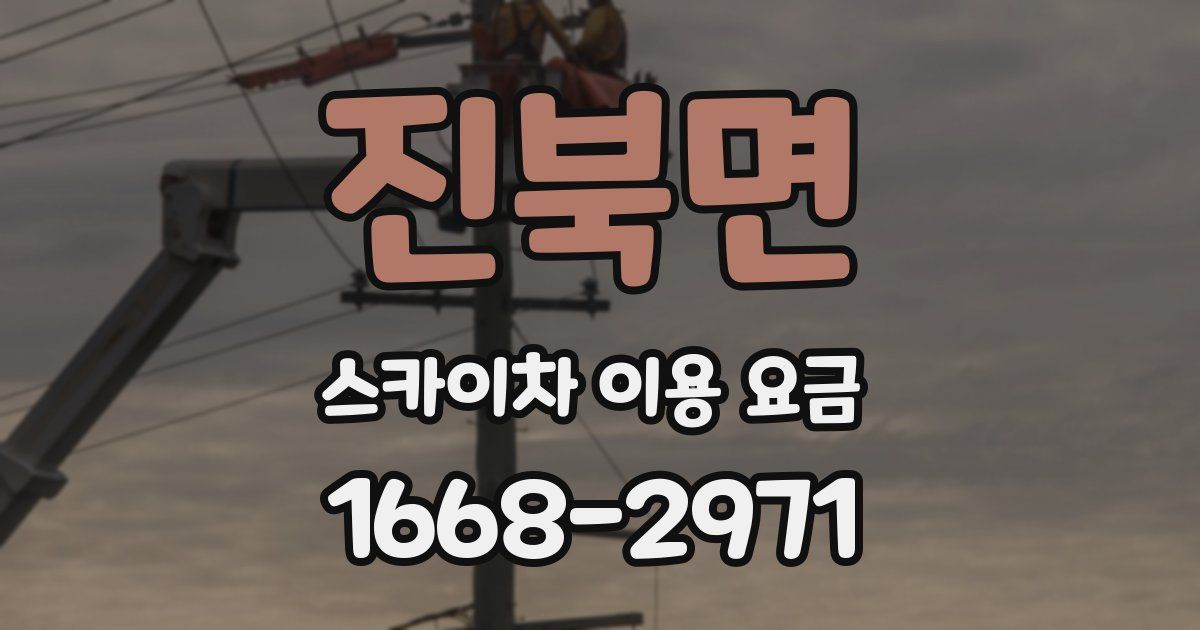 진북면 스카이차 이용 요금