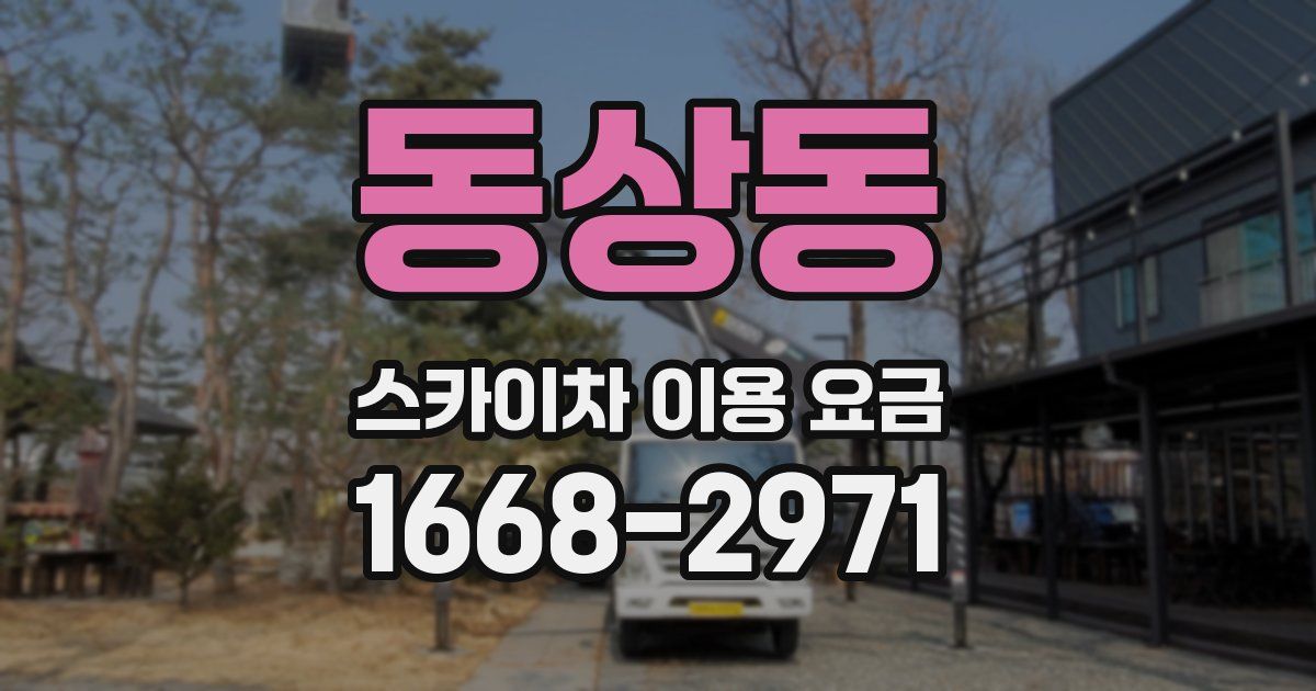 동상동 스카이차 이용 요금