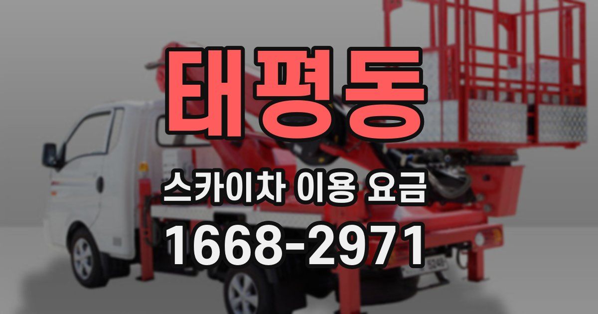 태평동 스카이차 이용 요금