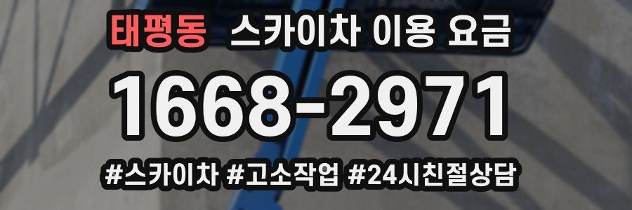 태평동 스카이차 이용 요금