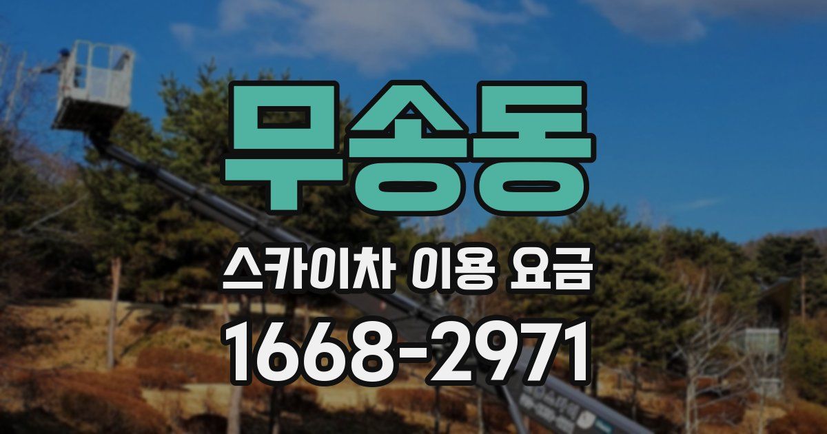 무송동 스카이차 이용 요금