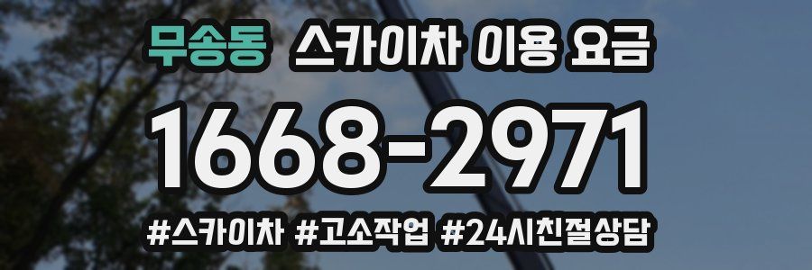 무송동 스카이차 이용 요금