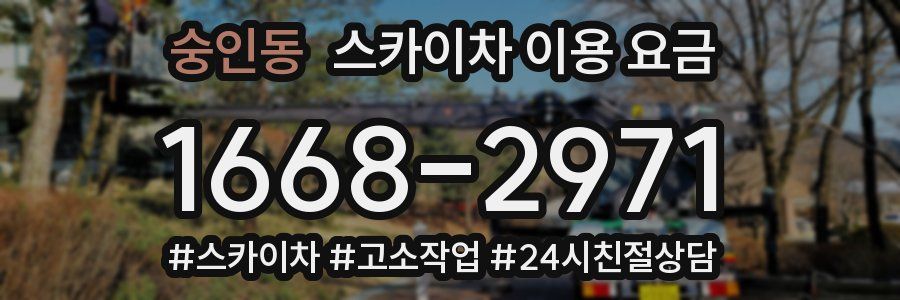 숭인동 스카이차 이용 요금