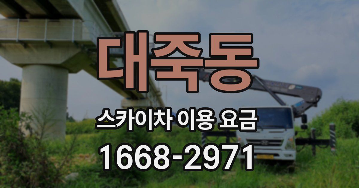 대죽동 스카이차 이용 요금