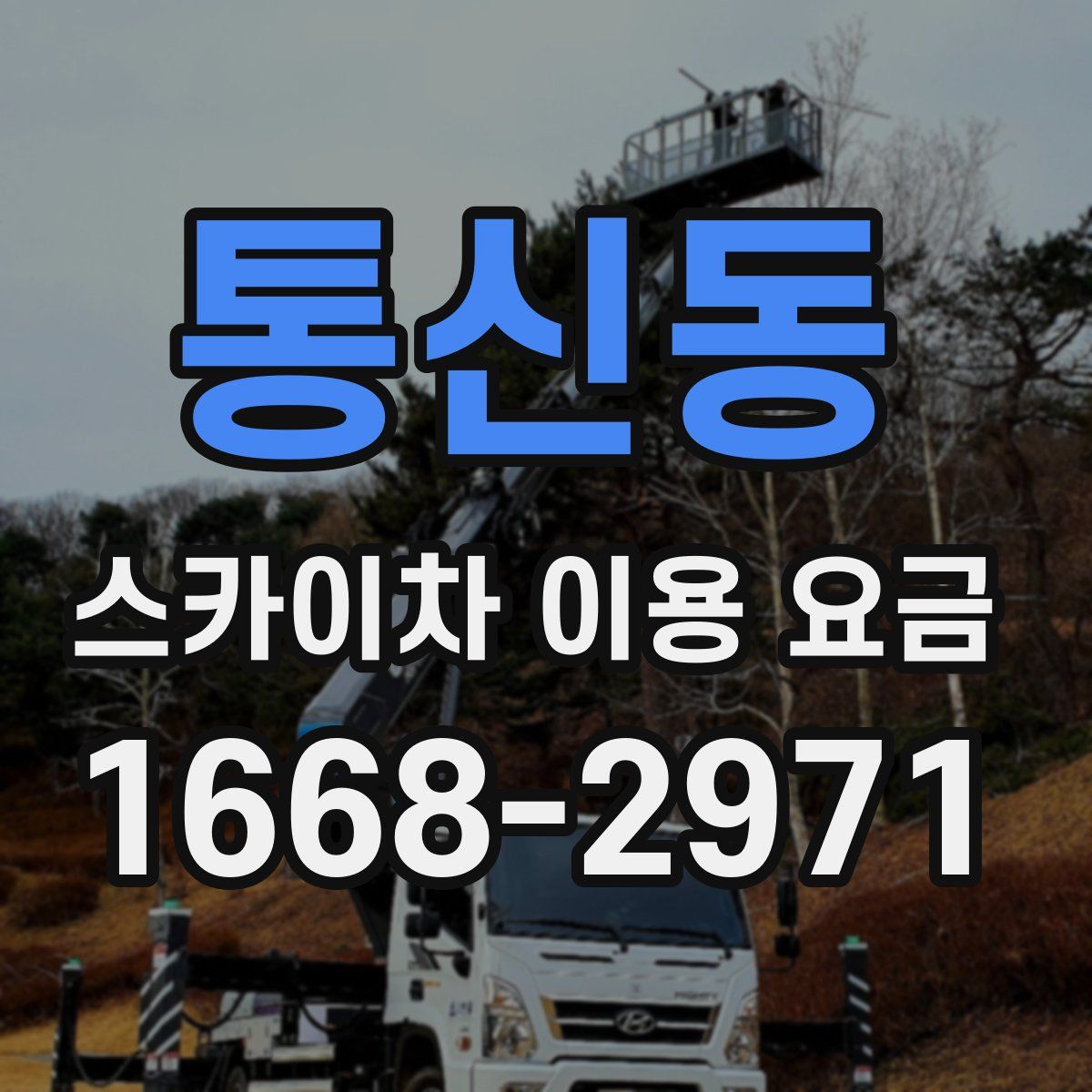 통신동 스카이차 이용 요금