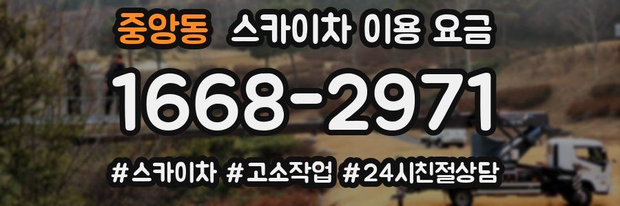 중앙동 스카이차 이용 요금