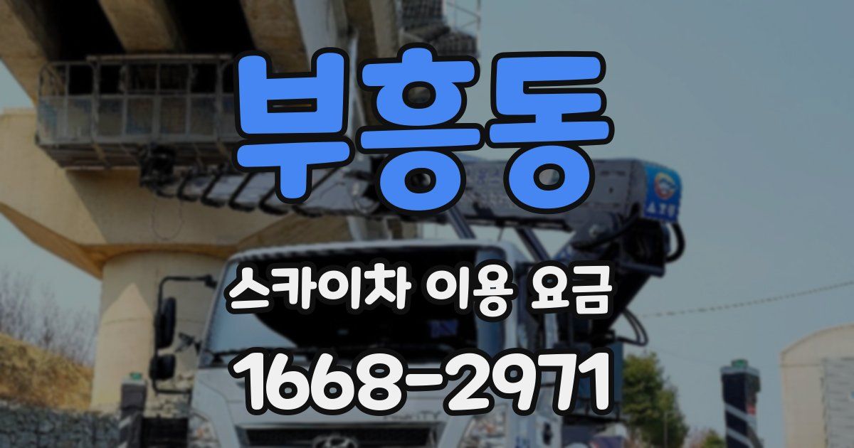 부흥동 스카이차 이용 요금