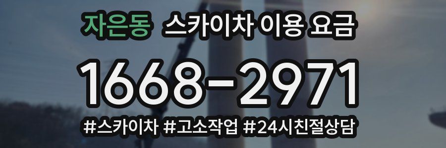 자은동 스카이차 이용 요금