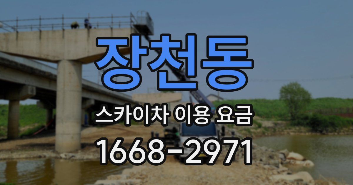 장천동 스카이차 이용 요금