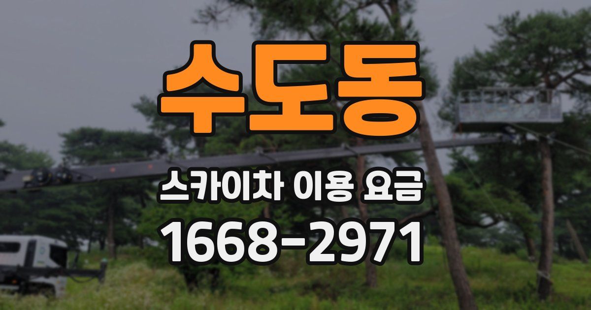 수도동 스카이차 이용 요금