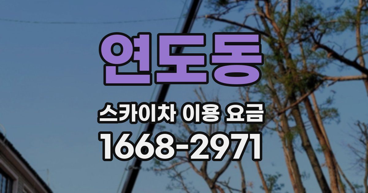 연도동 스카이차 이용 요금