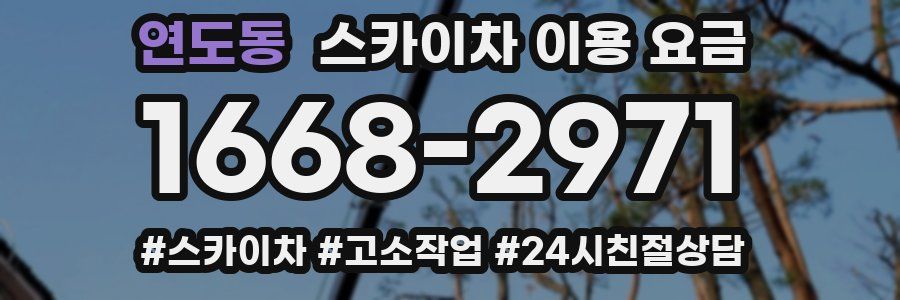연도동 스카이차 이용 요금