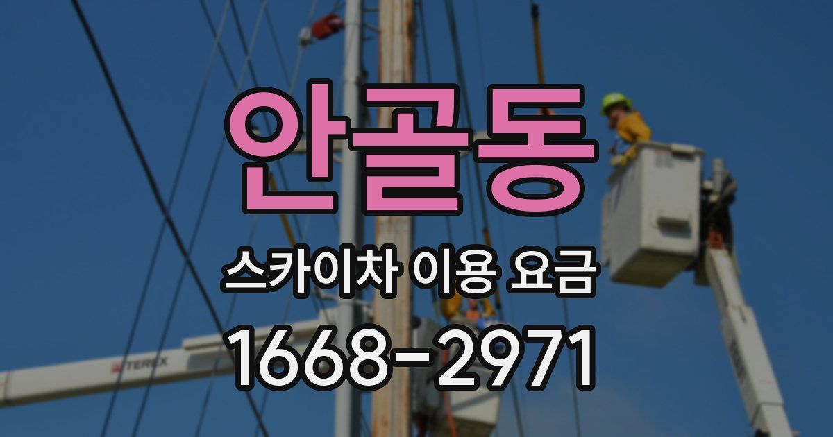 안골동 스카이차 이용 요금