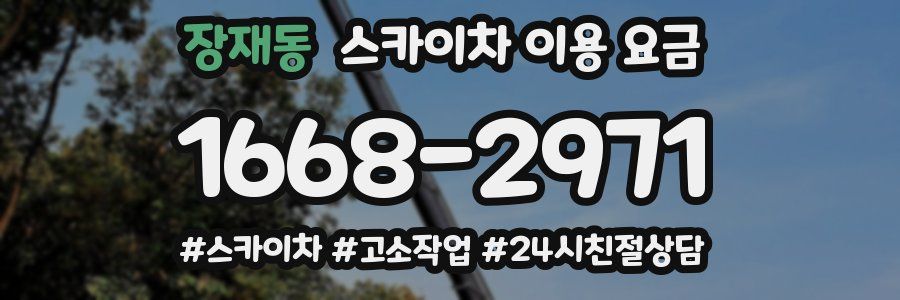 장재동 스카이차 이용 요금