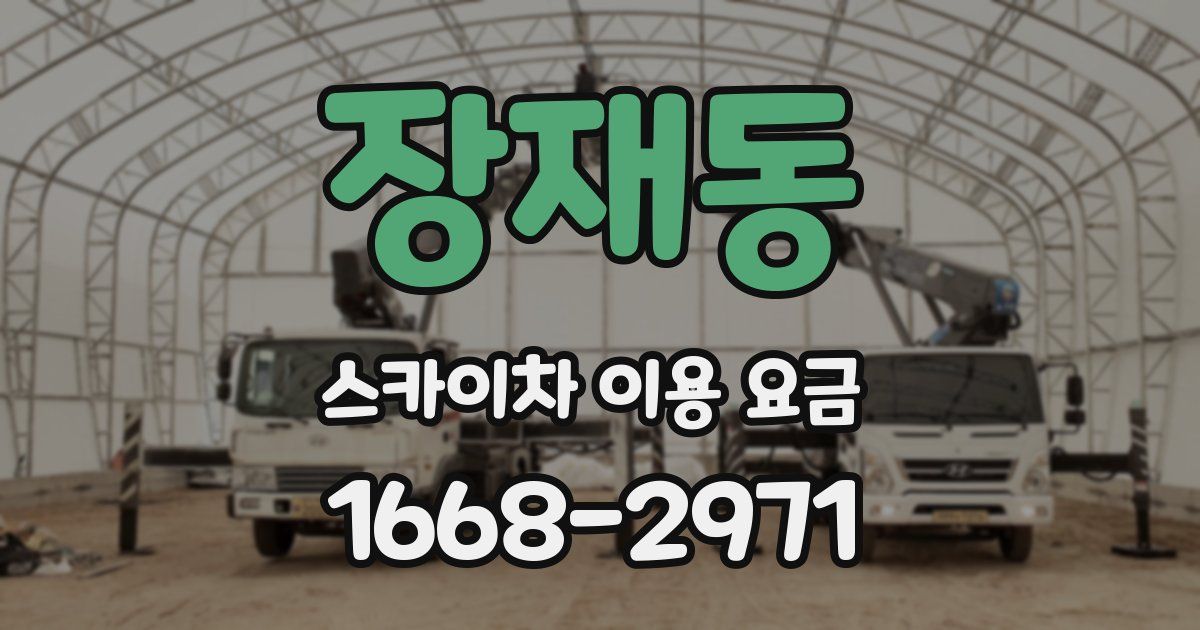 장재동 스카이차 이용 요금