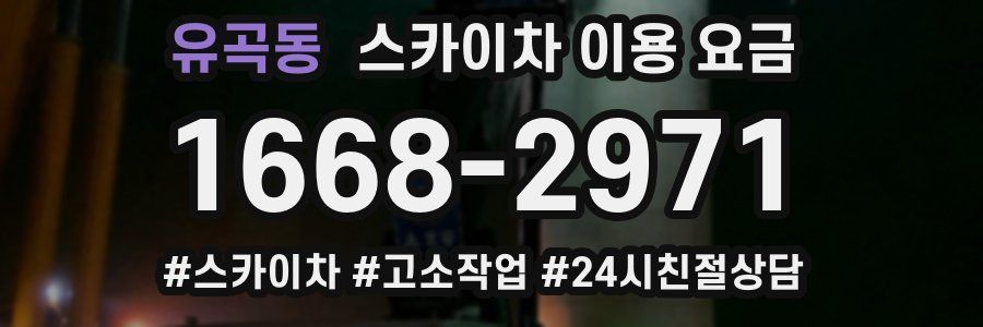 유곡동 스카이차 이용 요금