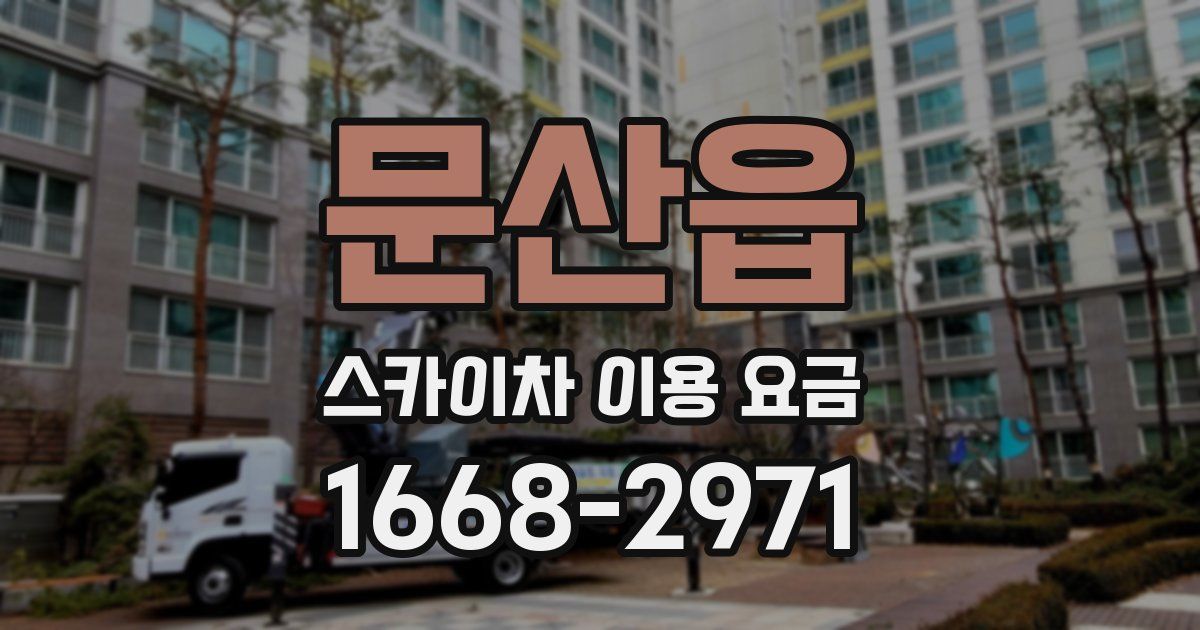 문산읍 스카이차 이용 요금