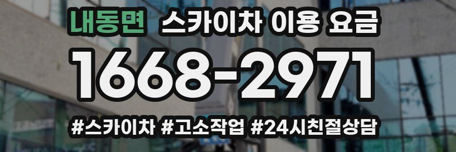 내동면 스카이차 이용 요금