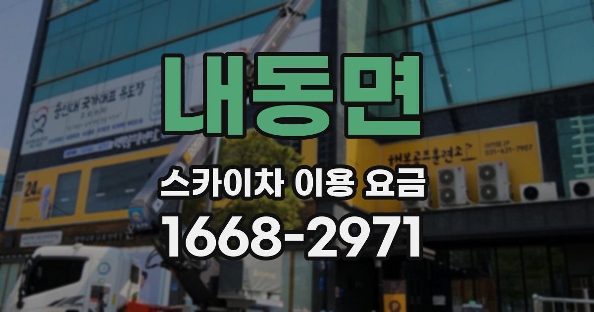 내동면 스카이차 이용 요금