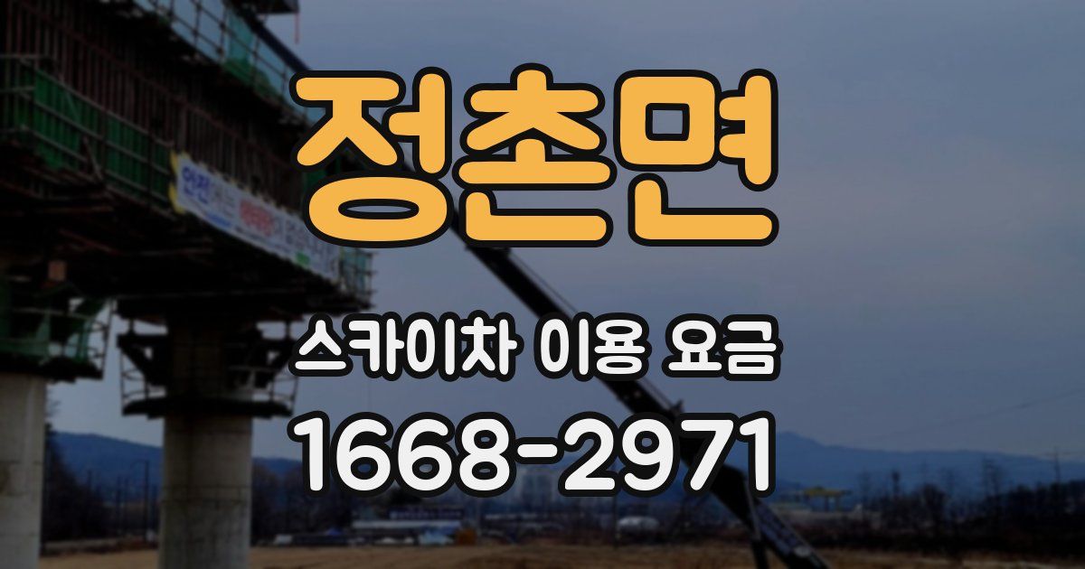 정촌면 스카이차 이용 요금