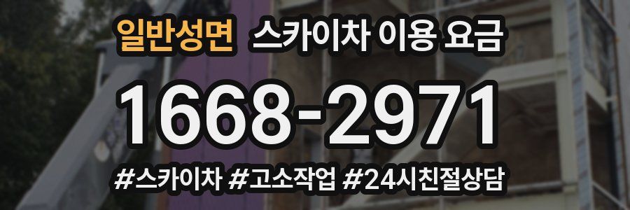 일반성면 스카이차 이용 요금