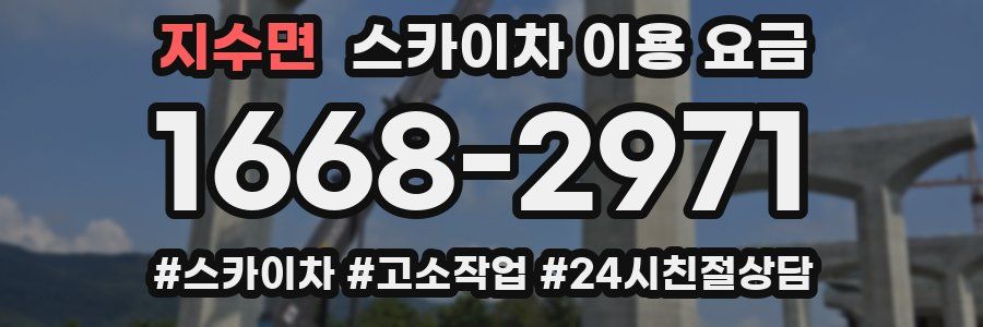 지수면 스카이차 이용 요금