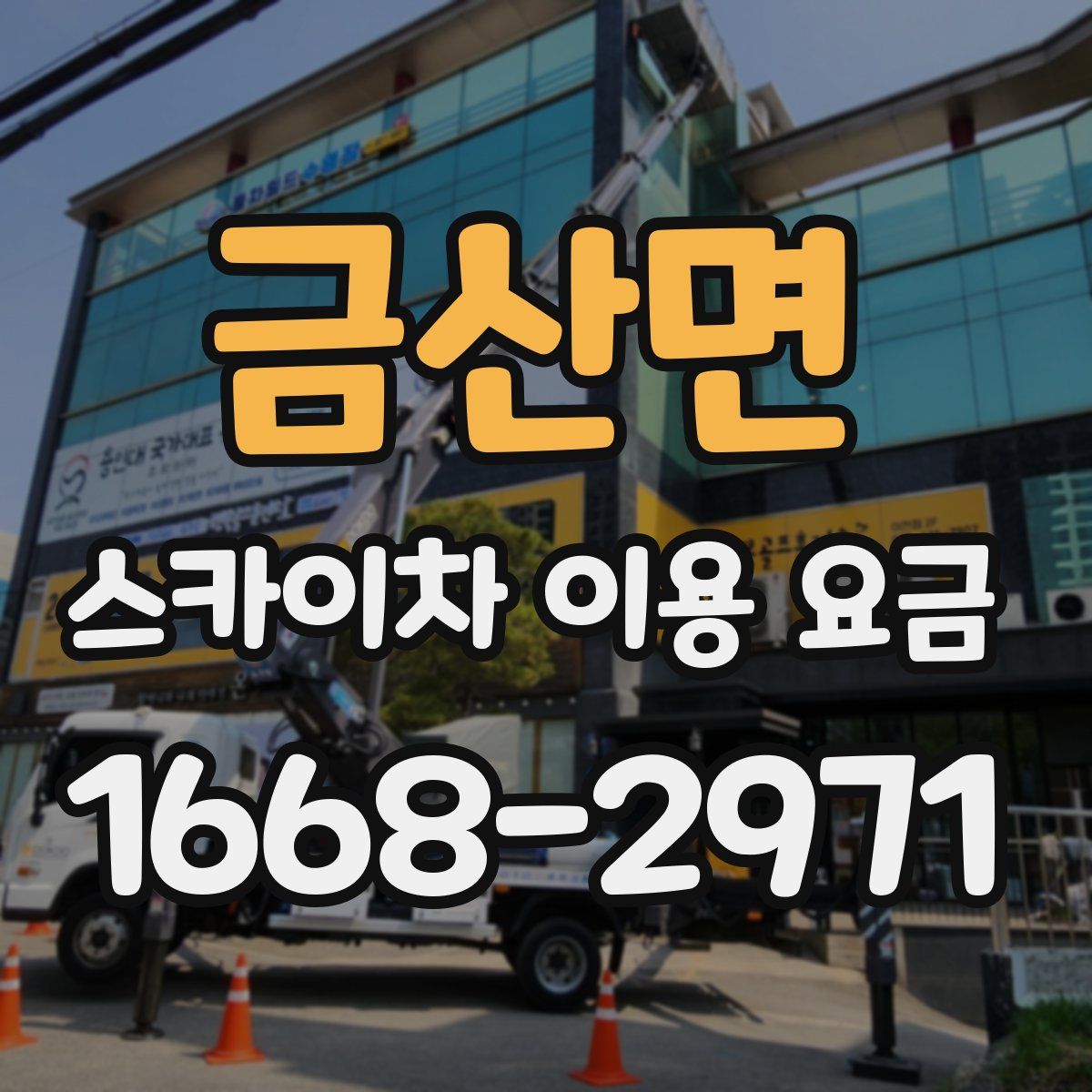금산면 스카이차 이용 요금