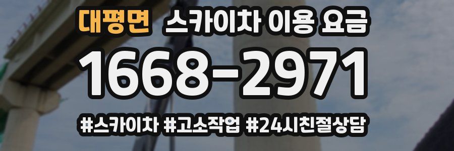 대평면 스카이차 이용 요금