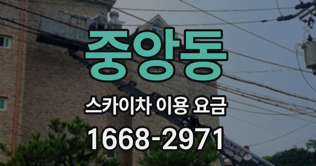 중앙동 스카이차 이용 요금