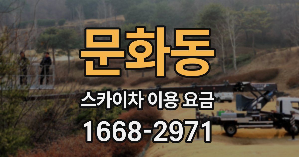 문화동 스카이차 이용 요금
