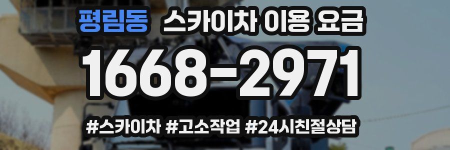 평림동 스카이차 이용 요금