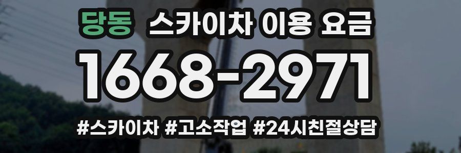 당동 스카이차 이용 요금