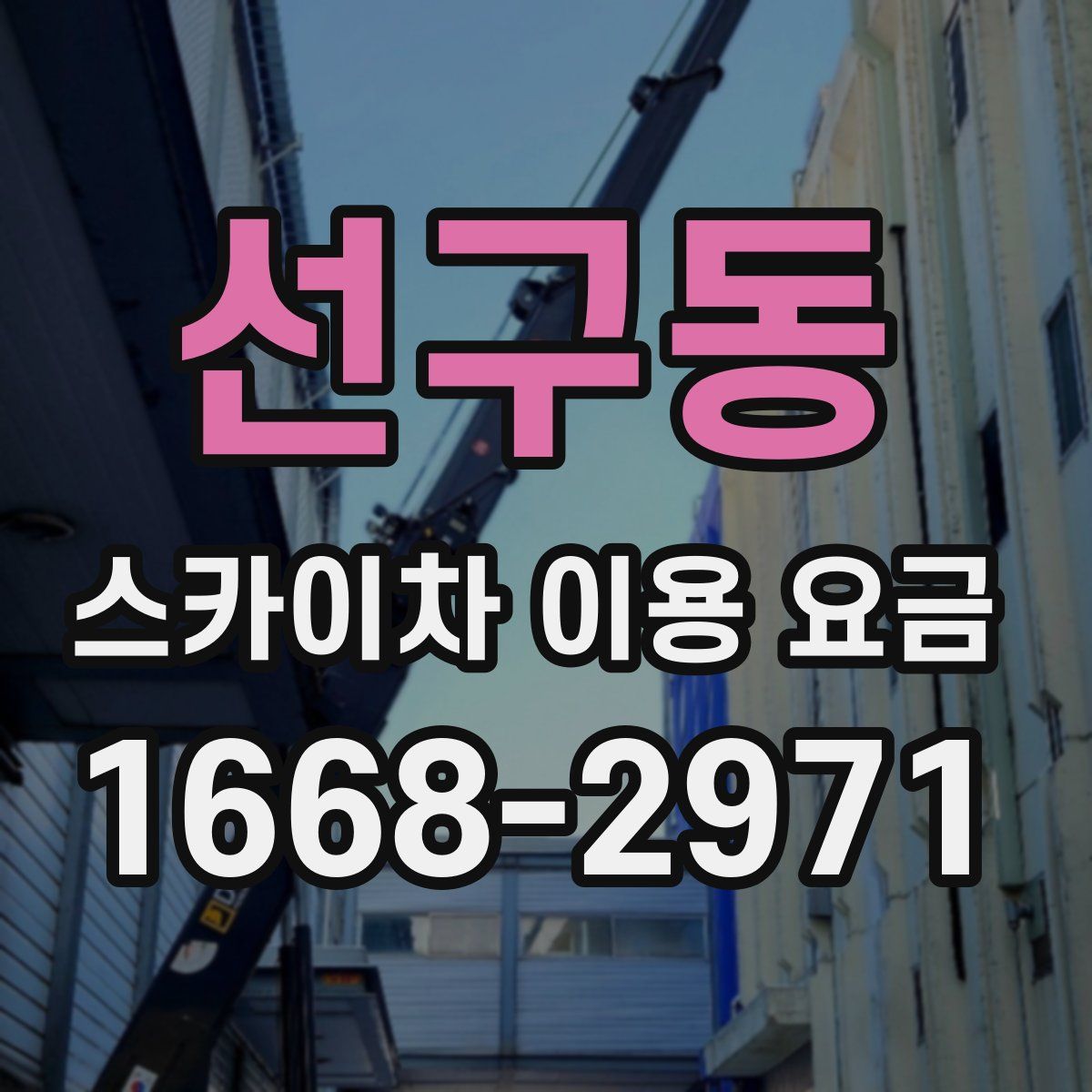 선구동 스카이차 이용 요금