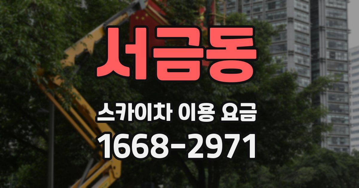 서금동 스카이차 이용 요금