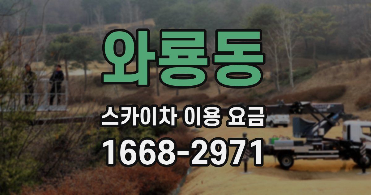 와룡동 스카이차 이용 요금