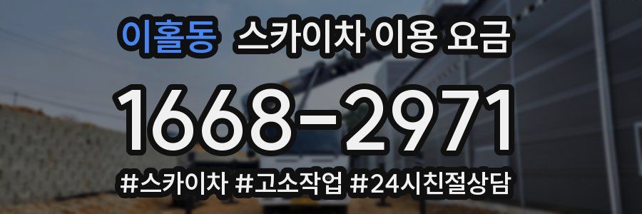 이홀동 스카이차 이용 요금