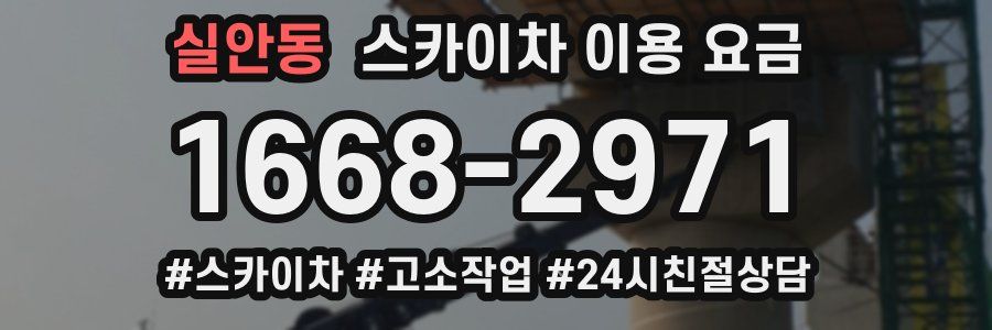 실안동 스카이차 이용 요금