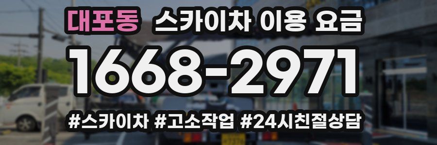 대포동 스카이차 이용 요금