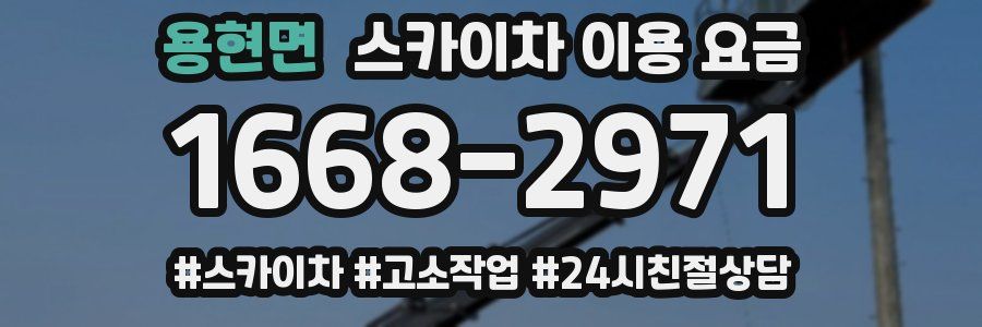 용현면 스카이차 이용 요금