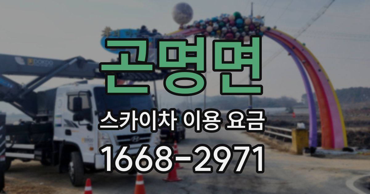 곤명면 스카이차 이용 요금