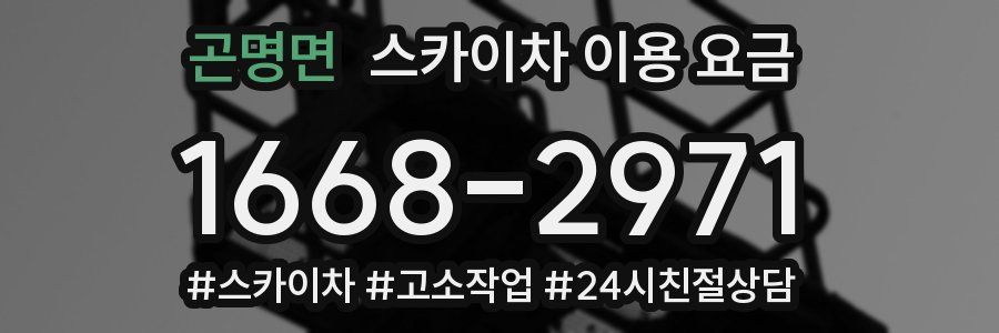 곤명면 스카이차 이용 요금