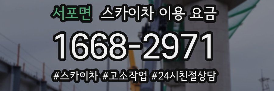 서포면 스카이차 이용 요금
